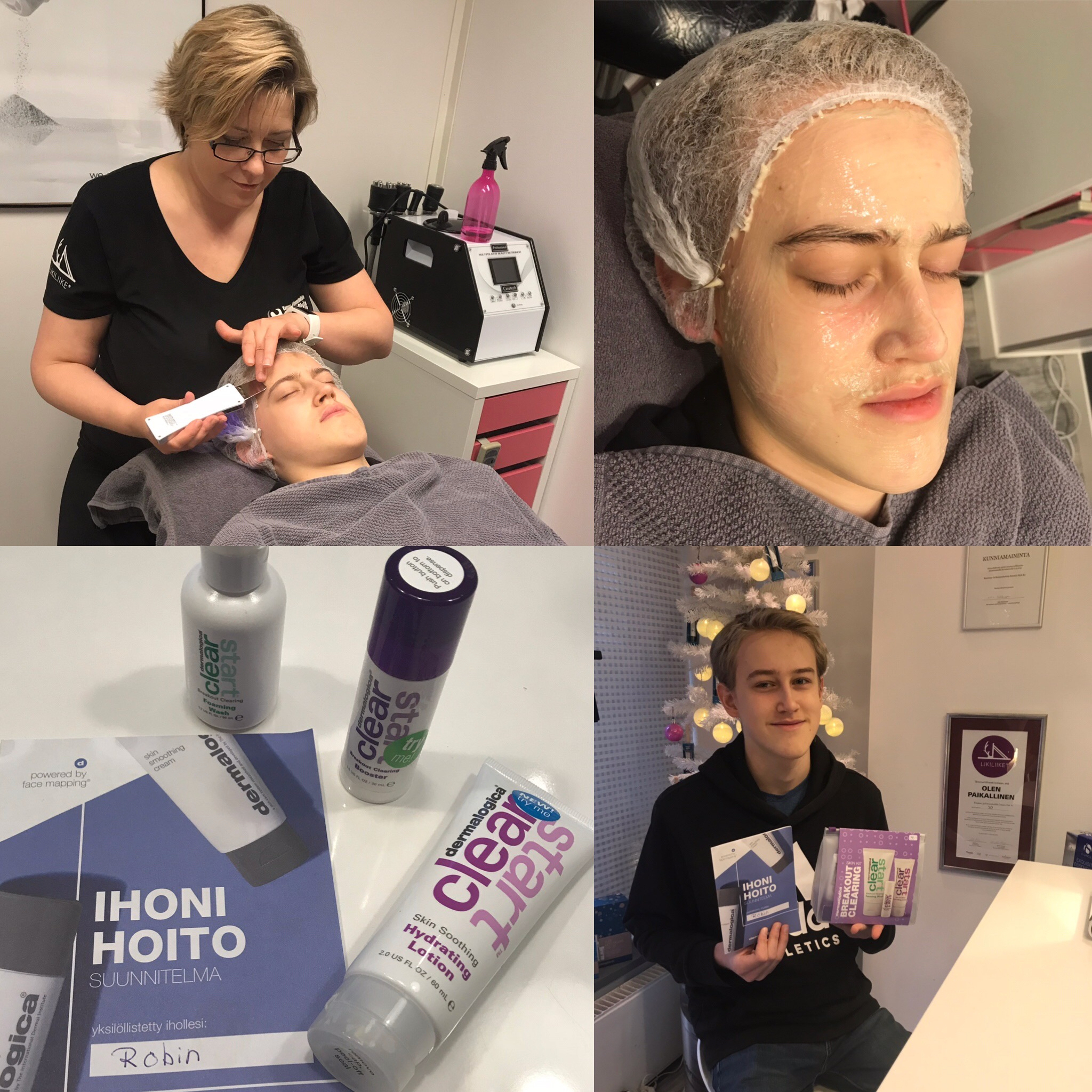 Kuva 60 minuutin kasvohoidosta Kauneus- & Komeushoitola Sanna's Stylessä