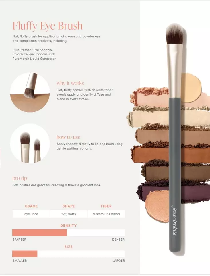 Jane iredale Fluffy Eye Brush - Meikkitarvikkeet ja siveltimet - 100000636 - 1