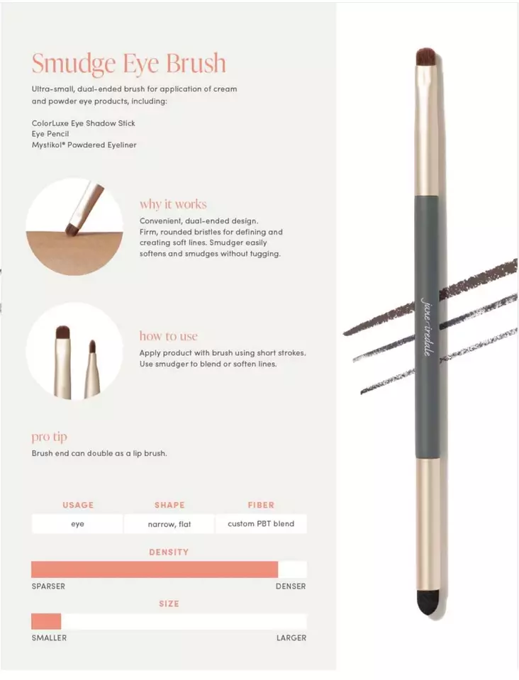 Jane iredale Smudge Eye Brush - Meikkitarvikkeet ja siveltimet - 100000638 - 1